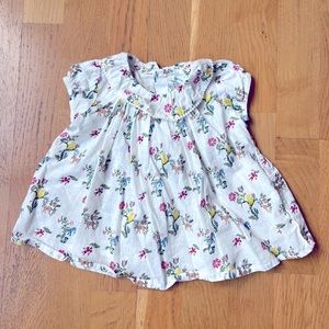 French floral top NWOT